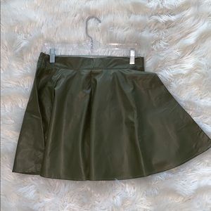 Green Flare Skirt